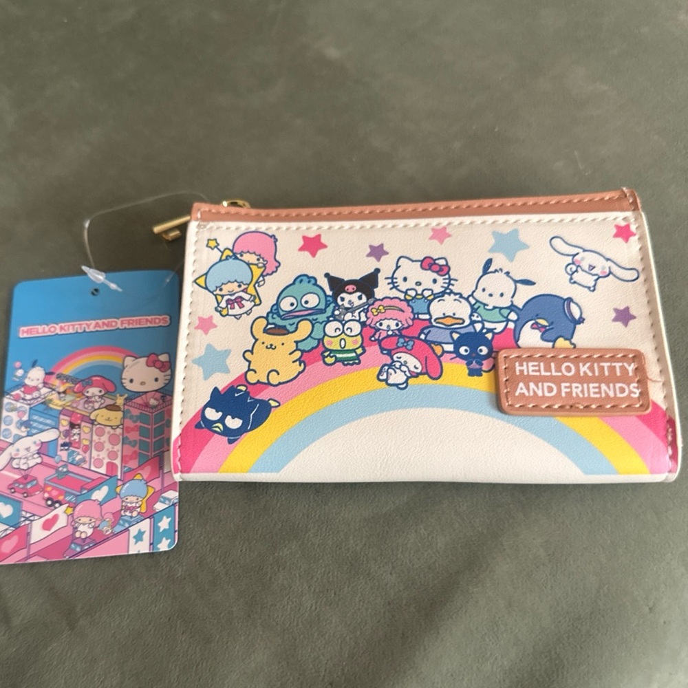 Hello Kitty And Friends Balloon Cardholder Wallet Her Universe. New W/tag.zippe